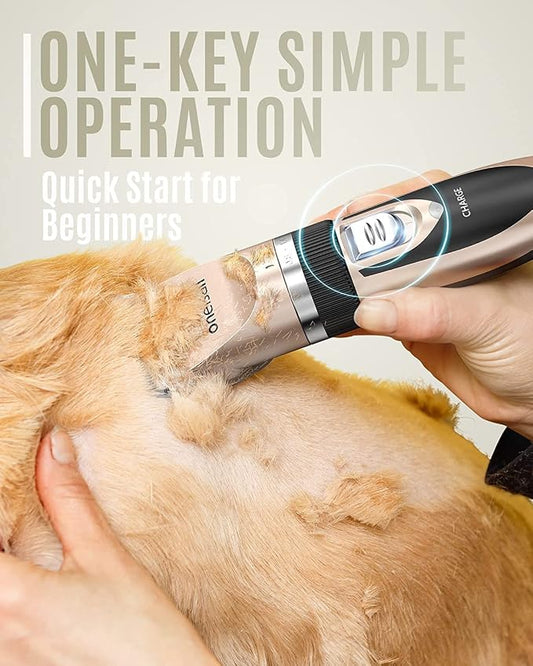 oneisall Low Noise Dog Clippers Grooming Kit for Dogs Cats Pets