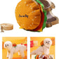 Adjustable Pet Puppies Self-Carrier Hamburger Bag for Dog Outdoor Training Hiking with Leash Bags Pet Backpack for Small Dogs