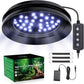 UVB Light for Reptiles with Dimming, LED UVB Light Bulb Fixture for Bearded Dragon Gecko Lizard Turtle Snake, Adjustable Brightness UVA UVB Lamp for Tropical & Desert Reptile Tank Accessories 8W Black
