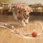 Interactive Dog Ball,Random Path Electric Moving Dogs Toy with Rope
