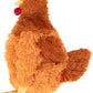 Best Pet Supplies Interactive Squeaky Dog Toy - Crinkle Chicken, Brown