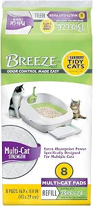 Purina Tidy Cats Cat Litter Breeze Pads Refill Pack Multi Cat Litter Pads - 8 ct. Bag