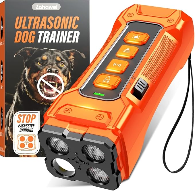Dog Bark Deterrent Devices,Anti Barking Device 3X Ultrasonic Bark Control Device 50ft Range, Rechargeable & Safe Dog Training Tool for Quiet Walks and Peaceful Homes