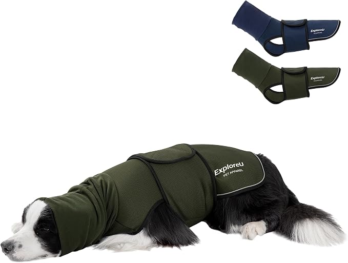 Dog Anxiety Vest–Dog Calming Shirt for Noise,Separation,Green,S(11-18lbs)