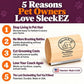 SleekEZ Dog Brush for Shedding | Patented Deshedding Dog Brush | Pet Hair Remover for Short, Medium & Long Coats | Made in USA | 5 Inch