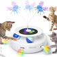 ORSDA Cat Toy, 3-in-1 Automatic Interactive Electronic Moving Ambush Feather, Fluttering Butterfly, Track Balls, USB Rechargeable Powered Smart Indoor Exercise Kicker