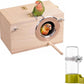 YJJKJ Wood Parakeet Nest Box with Bird Water Feeder, Breeding Bird Cage House for Lovebirds Cockatiel Parrotlets Budgerigar Small Parrot