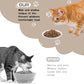 6 Pack Cat Food Bowl, Ceramic Cat Bowls, Anti Whisker Fatigue Cats Bowl Set