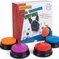 Artist Unknown 4 Color Voice Recording Button, Dog Buttons for Communication Pet Training Buzzer, 30 Second Record & Playback, Funny Gift for Study Office Home - 4 Color Packs