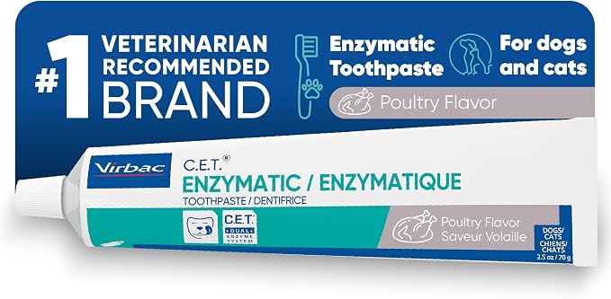 C.E.T. Enzymatic Toothpaste for Dogs and Cats, Poultry, 2.5oz