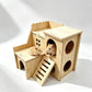 Wooden Hamster Hideout, Cage Accessories Small Pet Enrichment Toy