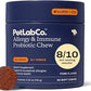 PetLab Co. Allergy & Immune Probiotic Chews, 30 Soft Chews, Pork