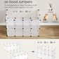 SONGMICS Pet Playpen with Floor, Small Animal Playpen