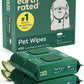 Earth Rated Dog Wipes for Paws & Butt, Deodorizing, Unscented, 400ct