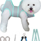 Kkiimatt Dog Grooming Hammock Harness, Small Dog Groming Sling, Gray Dog Hanging Harness for Nail Trimming,Dog Nail Clipping Hanger Restraint Holder