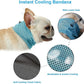 Dog Cooling Bandana Collar, Dog Bandanas Ice Instant Cooling Pet Bandana Scarf Collar Small Medium Dogs, Breathable Ice Towels Bulldog Cats Ice Collar Summer Cooling Towel Neck Wrap Leash Hole Blue