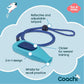 Company of Animals Coachi Whizzclick | Light Blue/Navy Button