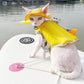 Cat Water Life Jacket for Cats, Cat Swimming Safety Vest, Adjustable Ripstop Design with Superior Buoyancy and Rescue Handle, for 11–22 lbs Cats, Yellow