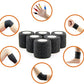 AUPCON Vet Wrap Cohesive Bandages Bulk Self Adhesive Bandage Wrap Self Adherent Wrap Non-Woven for Dogs Pet Animals & Ankle Sprains & Swelling 2 Inch x 5 Yards (2 Inch Black)