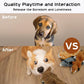 Nocciola Dog Squeaky Toys, 5 PCS Crinkle Plush Dog Toys, No Stuffing Dog Toys for Small Medium Large Dogs, Stuffless Puppy Toys for Boredom