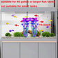 AQUANEAT Artificial Fish Tank Plants, Plastic Aquarium Accessories Large, 15.5 inch Purple Decorations, 2pcs