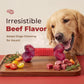 Tough Dog Toys for Aggressive Chewers: Beef Flavored Long Lasting Dog Bones for Large Dogs, Indestructible Dog Chew Toys to Keep Them Busy, Large Dog Toys for Medium & Large Breed, Red