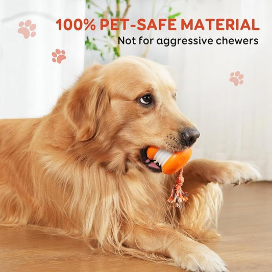 Interactive Dog Ball,Random Path Electric Moving Dogs Toy with Rope