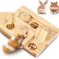 Guinea Pig Foraging Toys, 6 in 1 Hamsters Wooden Interactive Enrichment Toys, Treat Dispenser for Small Animal, for Rabbits, Bunny, Chinchillas, Rats and Gerbils