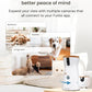 Furbo 360° Dog Camera + Mini [New Subscription Required at Setup] 2-Camera Bundle Nanny Subscription: Dog Safety & Home Security Alerts, Pet Camera with Speaker, Phone App & Night Vision
