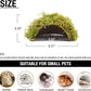 Hamster Hideaway/Hideout,Mossy Cave Hide,Hamster House/Hides,Hamster Cage Accessories for Gguinea Pig/Hedgehogs/Gliders/Rats/Mice and Other Small Animals (Small)