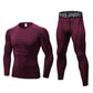 Men's Fitness Running Compression Training Suit Tights Long-sleeved Shirt Pants Leggings Sports Suit Fitness Sportswear
