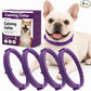 Booklov Calming Collar for Dogs - Separation Anxiety Stress Relief, Purple