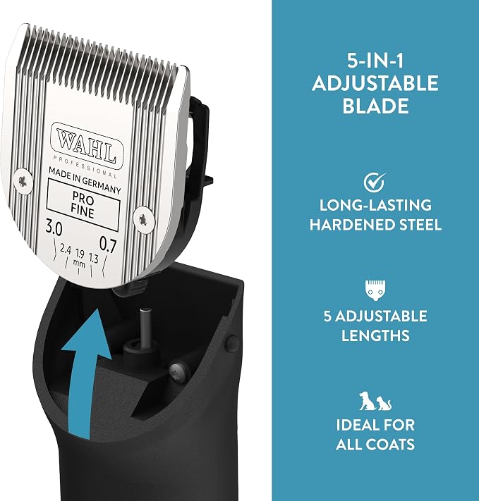 Wahl Professional Animal 5-in-1 Adjustable Blade, 2179-301, Fine