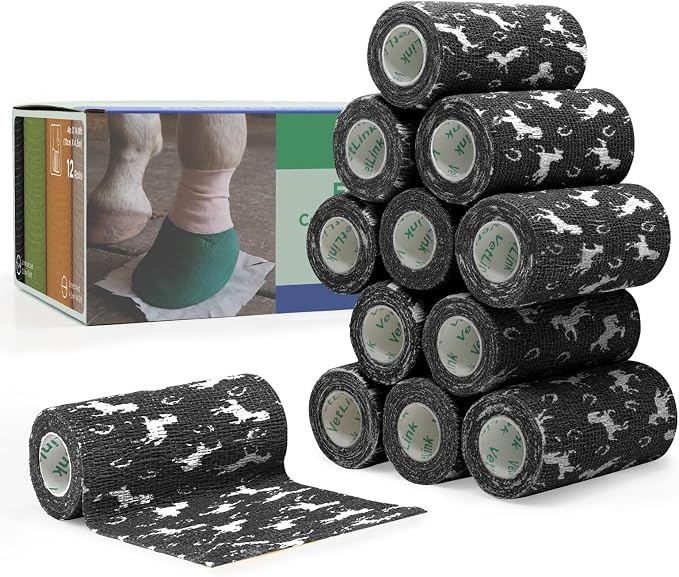 Vet Wrap No Chew Self-Adherent Bandage for Pets（4in*14.8ft）