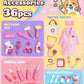 Eohemeral Pet Vet Kit for Kids with 2 Plush Pets (Dog&Cat) &Doctor Costume