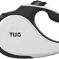 TUG Original Retractable Dog Leash, 16 ft (Medium, White)