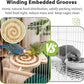 Bird Foraging Toys with Perch, for Novice/Older/Slow-Learning Birds