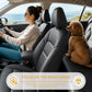 Dog Seat Belt for Car 2 Pack, 3-in-1 Adjustable-Length Bungee Tether
