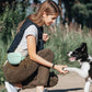 heouvo 1.67 Cup Dog Treat Pouch with Training Clicker (Green)