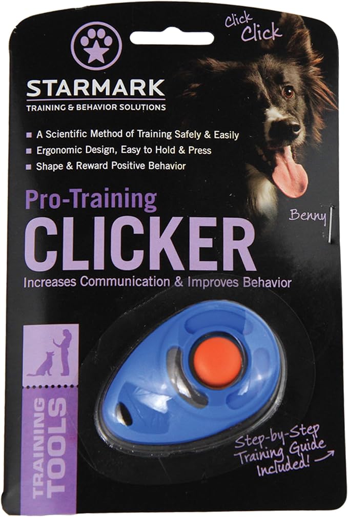 Starmark Pro-Training Clicker for Dogs, Reward-Based Pet Training