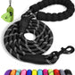 Taglory Rope Dog Leash for Medium Large Dogs, 6 FT Padded Handle, Black