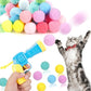 MeoHui 31Pcs Cat Ball Toy Launcher Gun, Cat Balls Fetch Cat Toys