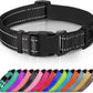 Joytale Reflective Dog Collar, Adjustable Neoprene Padded, Black L