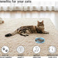 Bifeaw Slow Feeder Cat Bowl, Easy to Clean Silicone Bowl, Ideal for Dry and Wet Food (Green and Blue)