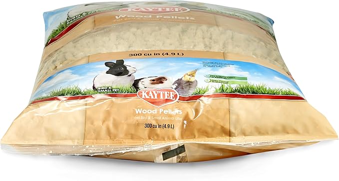 Kaytee Wood Pellets Pet Bird & Small Animal Litter, 8 lb Bag
