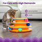 Catstages Tower of Tracks Interactive Cat Toy, 6 Spinning Balls, 10" x 5.3"
