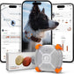 Molly&Cody Smart Dog & Cat GPS Tracker, 4 Smart Modes Real-Time Pet Tracker with Custom Virtual Fence IP67 Waterproof Location History & 365-Day Health Data Monitoring, Subscription Required