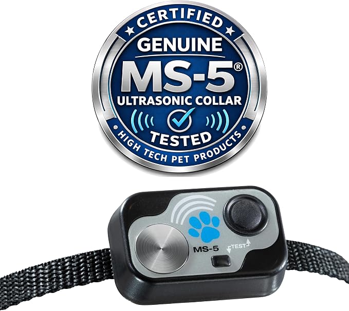 High Tech Pet Genuine MS-5® Automatic Smart Pet Door Collar, Tested & Certified for All Power Pet Doors - Water Proof, Battery Included, Complies with Power Pet Door Performance Warranty