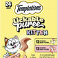 Temptations Lickable Puree Kitten Cat Treats, Chicken & Salmon, 24 Count