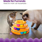 Catstages Tower of Tracks Interactive Cat Toy, 6 Spinning Balls, 10" x 5.3"